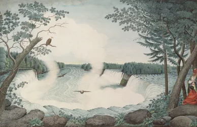 Niagarafälle von oben, ca. 1766